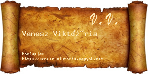 Venesz Viktória névjegykártya